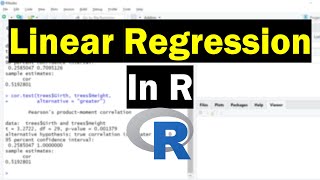 How To Perform A Simple Linear Regression In R [upl. by Lorrac]