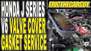 Honda J Series V6 Valve Cover Gasket Replacement [upl. by Dianne]