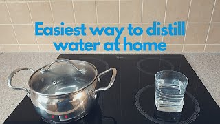 How to make distilled water at home EASIEST WAY [upl. by Inait]