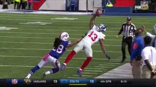 Odell Beckham Jr Repeats the Amazing OneHanded CatchOut of Bounds  Giants vs Bills  NFL [upl. by Karita741]