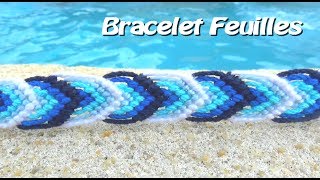 TUTO  Bracelet Brésilien motif feuille FACILE débutants [upl. by Certie]