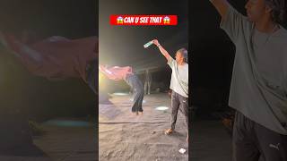 😱CAN U SEE THAT😱 entertainment flip kick publicreaction [upl. by Lerud]