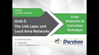 502  Error Detection amp Correction Technique [upl. by Fairfax381]