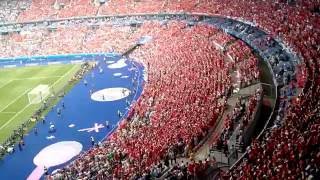 National Anthem of Austria performed by fans euro 2016 [upl. by Marven]