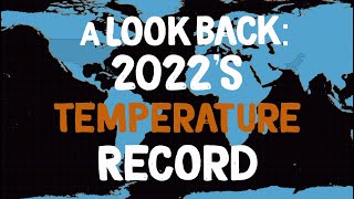 A Look Back 2022s Temperature Record [upl. by Nauqyaj462]