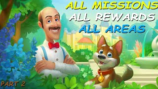 Gardenscapes  All Missions  All Rewards  All Areas Unlocked Part 2  0  Endless [upl. by Nanette]