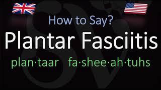 How to Pronounce Plantar Fasciitis CORRECTLY Meaning amp Pronunciation [upl. by Illom]