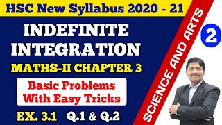 Indefinite Integration Part 2 Ex31 Easy Tricks 12th New Syllabus 202021 Maharashtra  Dinesh Sir [upl. by Isolde]