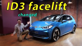 2023 VW ID3 facelift  is it becoming a Golf alike EV [upl. by Durware]