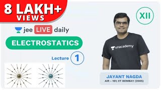 JEE Mains Electrostatics  Lecture 1 Class 12  Unacademy JEE  IIT JEE Physics  Jayant Nagda [upl. by Goodill]