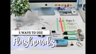 5 WAYS TO USE FLASHCARDS  studycollab alicia [upl. by Peppel]