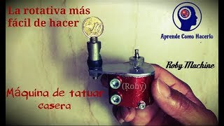 La maquina de tatuar mas fácil de hacer DIY How to make tattoo machine [upl. by Hilario]