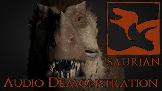 Saurian Tyrannosaurus Audio Demonstration [upl. by Delsman388]