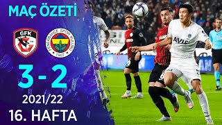 Gaziantep FK 32 Fenerbahçe MAÇ ÖZETİ  16 Hafta  202122 [upl. by Acceb424]