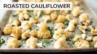 ROASTED CAULIFLOWER RECIPE  how to roast cauliflower [upl. by Yllop566]