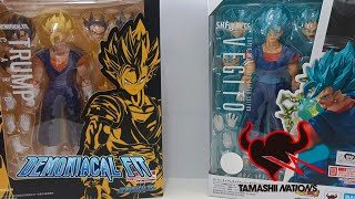 Vegito Comparison  Demoniacal Fit VS SH Figuarts [upl. by Eilagam90]