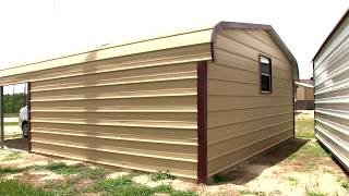 CARPORT COMBO Carport  Storage  Universal Metal Buildings [upl. by Cuthbert157]