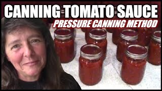 Canning Tomato Sauce  How To Pressure Can Homemade Tomato Sauce [upl. by Atnoved]