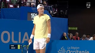 Holger Rune vs Jmaxime Cressy Highlights ATP Montpellier 2023 [upl. by Ecienaj64]