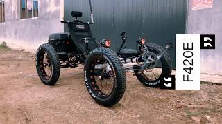 TrikExplor F420E Electric fat tire recumbent quad [upl. by Aloibaf910]