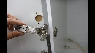 how to fix cabinet door hinges [upl. by Xela]