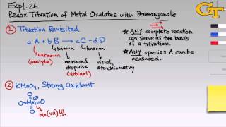 Redox Titration  Intro amp Theory [upl. by Hamas332]