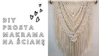 ❤️DIY PROSTA MAKRAMA NA ŚCIANĘ 💞💞 [upl. by Eluk322]