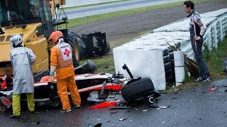 Extra Slow motion of Jules Bianchi crash [upl. by Malita769]