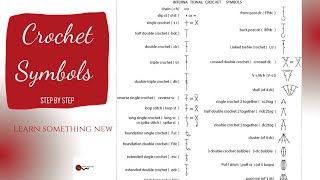 CROCHET How to Read Crochet Chart Symbols [upl. by Inanaup304]