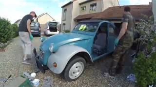 Remontage 2cv remplacement chassis [upl. by Anitserp]