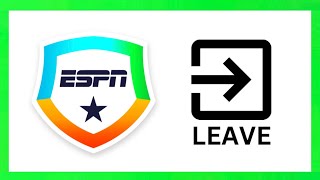 How To Leave An ESPN Fantasy League [upl. by Nawotna]