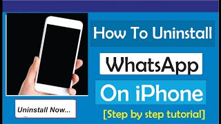 How To Uninstall WhatsApp On iPhone [upl. by Nertie]