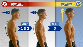 The Easiest Way To Fix Your Posture At Home Just 3 Exercises [upl. by Tlok]