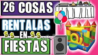 26 COSAS QUE PUEDES RENTAR EN LAS FIESTAS [upl. by Goodrich]