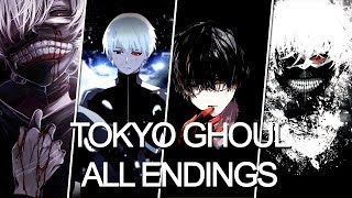 All Tokyo Ghoul Endings full 14 [upl. by Lerud]