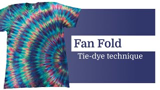 Tiedye pattern P119  Fan Fold [upl. by Mimajneb313]