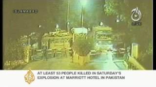 Video emerges of Marriott bombing  21 Sept 08 [upl. by Natala203]