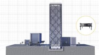 Animation of seismic protection systems – mageba pendulum bearing [upl. by Tor]