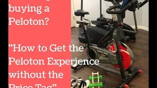 How to Use the Peloton App on any Spin Bike [upl. by Ardnuaed]