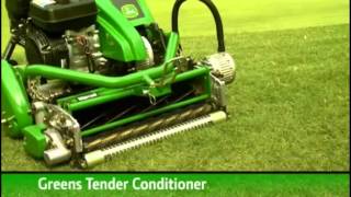 John Deere 180 E and 220 E Walkbehind greens mowers [upl. by Lenox]