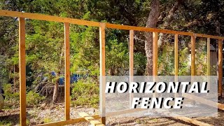 Building a Horizontal Fence [upl. by Ellennaj]