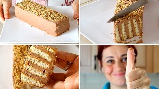 MATTONCINO DOLCE DI BENEDETTA Ricetta Facile Senza Cottura  Nutella Brick Cake Easy Recipe [upl. by Tatia833]