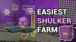 EASIEST Shulker Farm Tutorial  Minecraft Bedrock [upl. by Ynamrej]