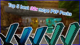 TOP 5 MCPE 32x PvP Texture Packs FPS FRIENDLY MCPE Windows 10 116 [upl. by Letizia]