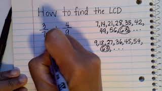 How To Find The LCD  Least Common Denominator [upl. by Windham597]