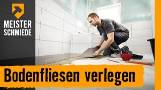 Bodenfliesen verlegen  HORNBACH Meisterschmiede [upl. by Zeuqirdor]