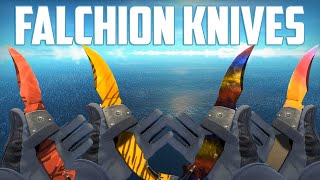 CSGO  Falchion Knives  All Skins Showcase  Все Скины Falchion Knives [upl. by Alihet]