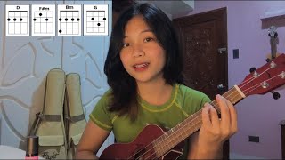 torete by moonstar88 ukulele tutorial super easy 4 CHORDS [upl. by Inalaehon]