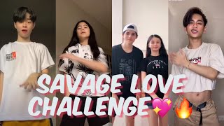 Savage Love Dance Challenge  Tiktok Compilation [upl. by Aicirtel]