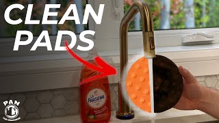 HOW TO CLEAN POLISHING PADS QUICK amp EASY [upl. by Anthia]